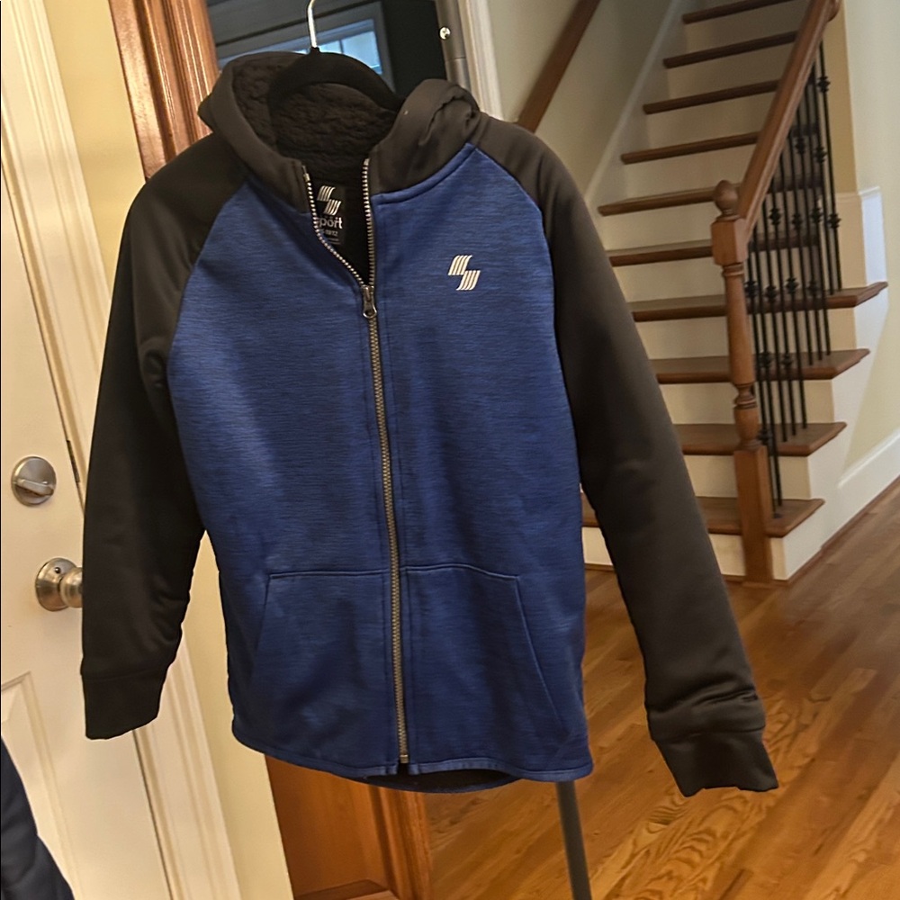 Place Sport Blue and Black Hoodie LG 10/12